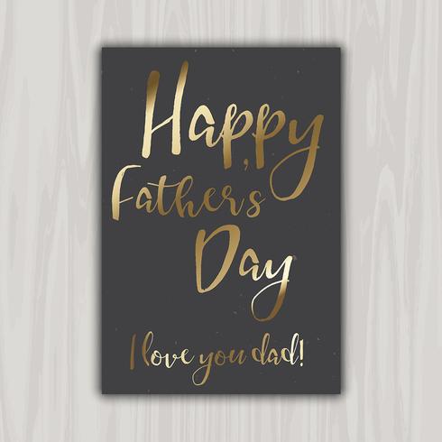 Happy Father's Day card  vector